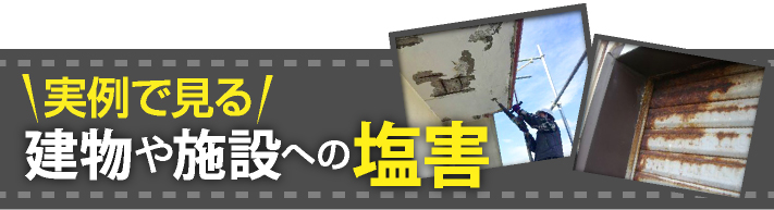 実例で見る建物や施設への塩害