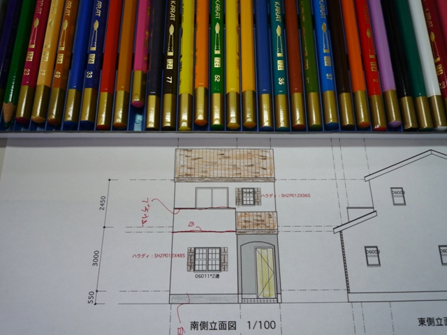 磐田市下万能で南欧風の瓦工事とベランダの防水施工を行っております